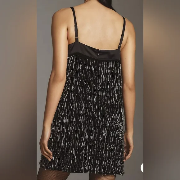 Anthropologie Sweetheart Fringe Shift Mini - Picture 2 of 10
